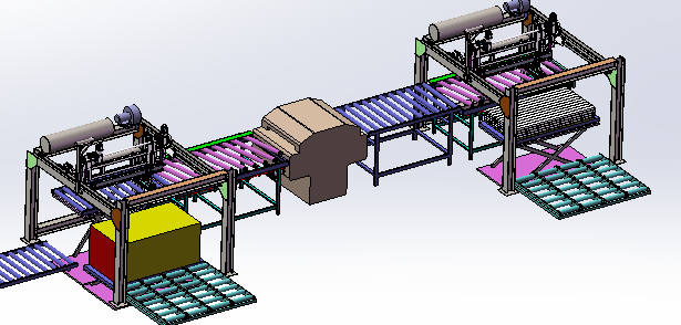 碼垛機(jī)(多層地板基材分條配套使用)
